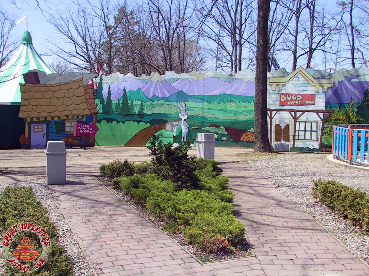 Bugs Bunny Land Backdrops At Six Flags Great Adventure